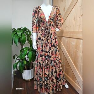 LOVE SAM size XS dark‎ wonder floral print dress